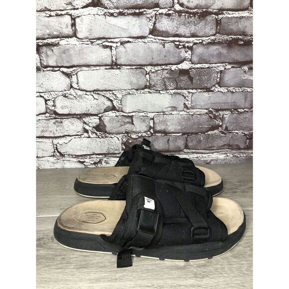 Vintage VISVIM CHRISTO Black Textile Fabric Strap Sandals Men Sz XL 12M US/46EU main image 13